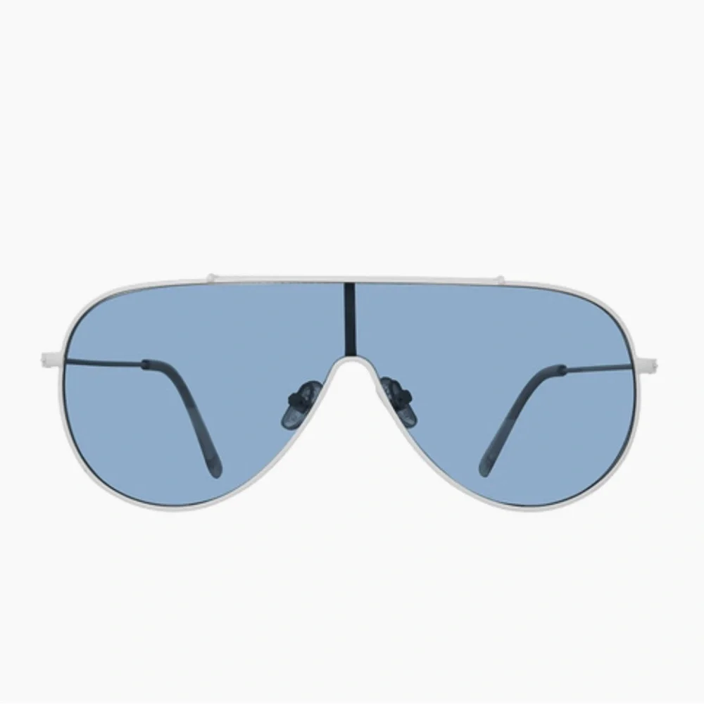 NWT. Steve Madden Maxwell Blue Aviator Sunglasses
